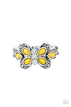 Load image into Gallery viewer, Paparazzi Ring ~ Boho Butterfly - Yellow Butterfly Ring
