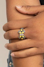 Load image into Gallery viewer, Paparazzi Ring ~ Boho Butterfly - Yellow Butterfly Ring

