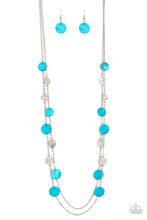 Load image into Gallery viewer, Paparazzi Ocean Soul - Blue Necklace Jewellery. Free Shipping! #P2SE-BLXX-428XX
