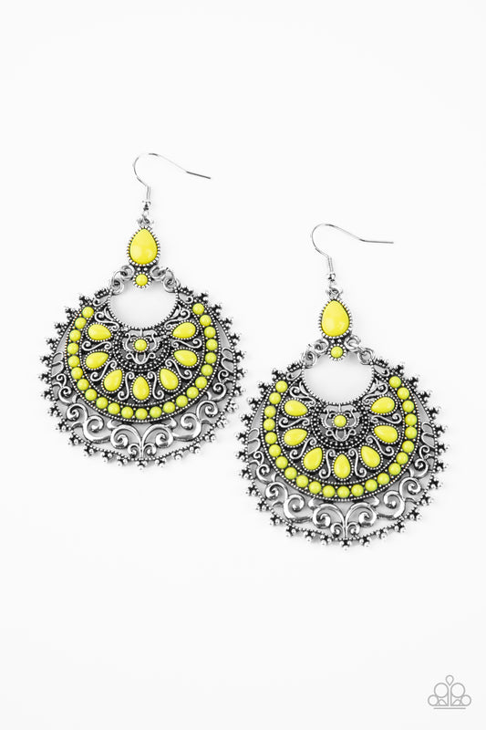 Paparazzi Laguna Leisure Yellow Earrings. Get free shipping. 