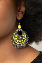 Load image into Gallery viewer, Laguna Leisure Yellow $5 Earring Paparazzi Jewelry. Subscribe and Save
