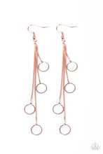 Load image into Gallery viewer, Paparazzi Earring ~ Full Swing Shimmer - Copper
