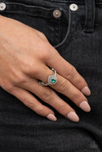Load image into Gallery viewer, I Said Yes Green Ring Paparazzi Accessories. Dainty $5 Ring. #P4RE-GRXX-144XX. Subscribe &amp; Save
