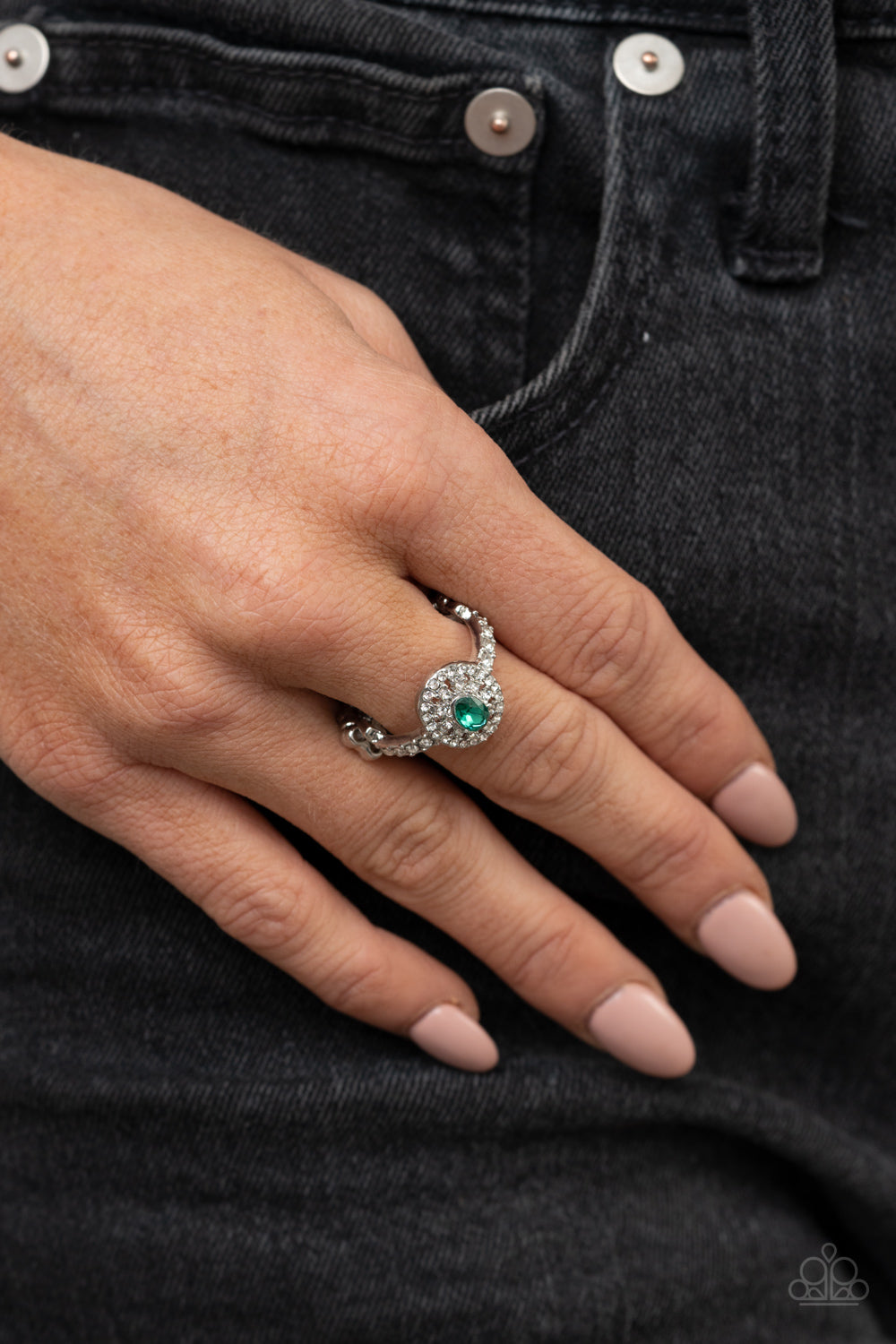 I Said Yes Green Ring Paparazzi Accessories. Dainty $5 Ring. #P4RE-GRXX-144XX. Subscribe & Save