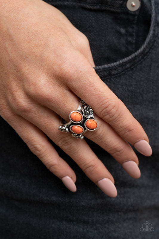 Buy Primitive Paradise - Orange Ring Paparazzi Accessories $5 Jewelry at AainaasTreasureBox