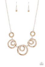Load image into Gallery viewer, Total Head-Turner Brown Necklace Paparazzi Accessories $5 Jewelry #P2RE-BNXX-245XX
