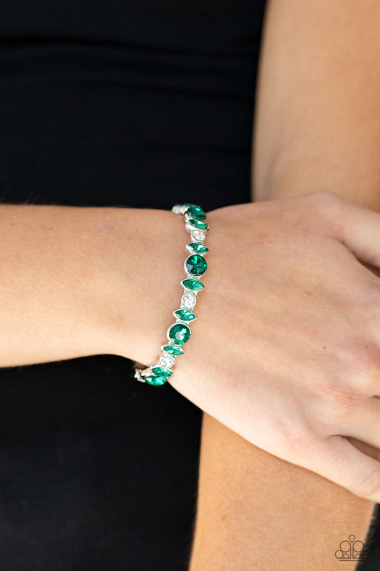 BLING Them To Their Knees - Green Bracelet Paparazzi
