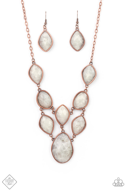Opulently Oracle - Copper Necklace Paparazzi Accessories