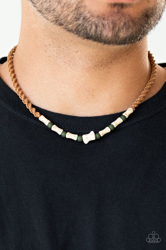 Beach Shark Green Necklace Paparazzi Accessories. Urban Necklace. Men's Accessories. 
