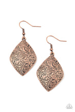 Load image into Gallery viewer, Paparazzi Earring ~ Flauntable Florals - Copper
