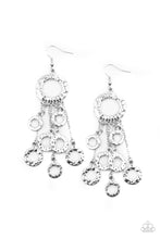 Load image into Gallery viewer, Paparazzi Earring ~ Right Under Your NOISE - Silver
