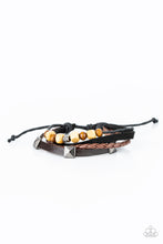 Load image into Gallery viewer, Paparazzi Bracelet ~ Solo Climb - Brown Suede Leather Wrap Urban Bracelet
