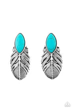 Load image into Gallery viewer, Rural Roadrunner - Blue Earring Paparazzi Accessories
