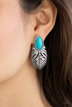 Load image into Gallery viewer, Paparazzi Earring ~ Rural Roadrunner - Blue Post Style Earring
