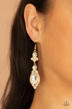 Load image into Gallery viewer, Paparazzi Earring ~ Fully Flauntable - Gold
