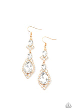 Load image into Gallery viewer, Fully Flauntable - Gold Earrings Paparazzi Accessories 
