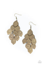 Load image into Gallery viewer, Loud and Leafy - Brass Earring Paparazzi Accessories

