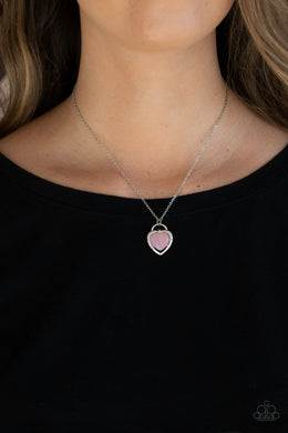 Paparazzi A Dream is a Wish Your Heart Makes - Pink Dainty Necklace #P2RE-PKXX-292XX