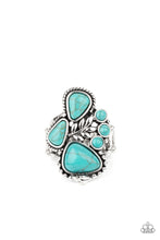 Load image into Gallery viewer, Paparazzi Ring ~ Mystical Mesa - Blue Turquoise Stone Ring
