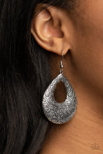 Load image into Gallery viewer, Paparazzi Earring ~ Flirtatiously Flourishing - Silver
