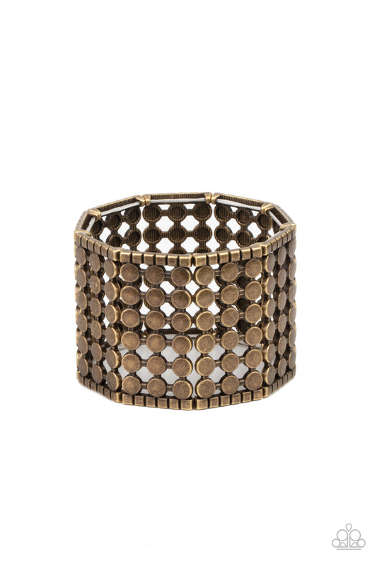 Paparazzi Bracelet ~ Cool and CONNECTED - Brass