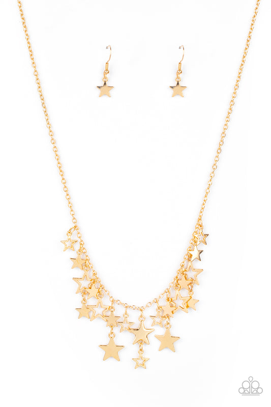 Paparazzi Necklace ~ Stellar Stardom - Gold