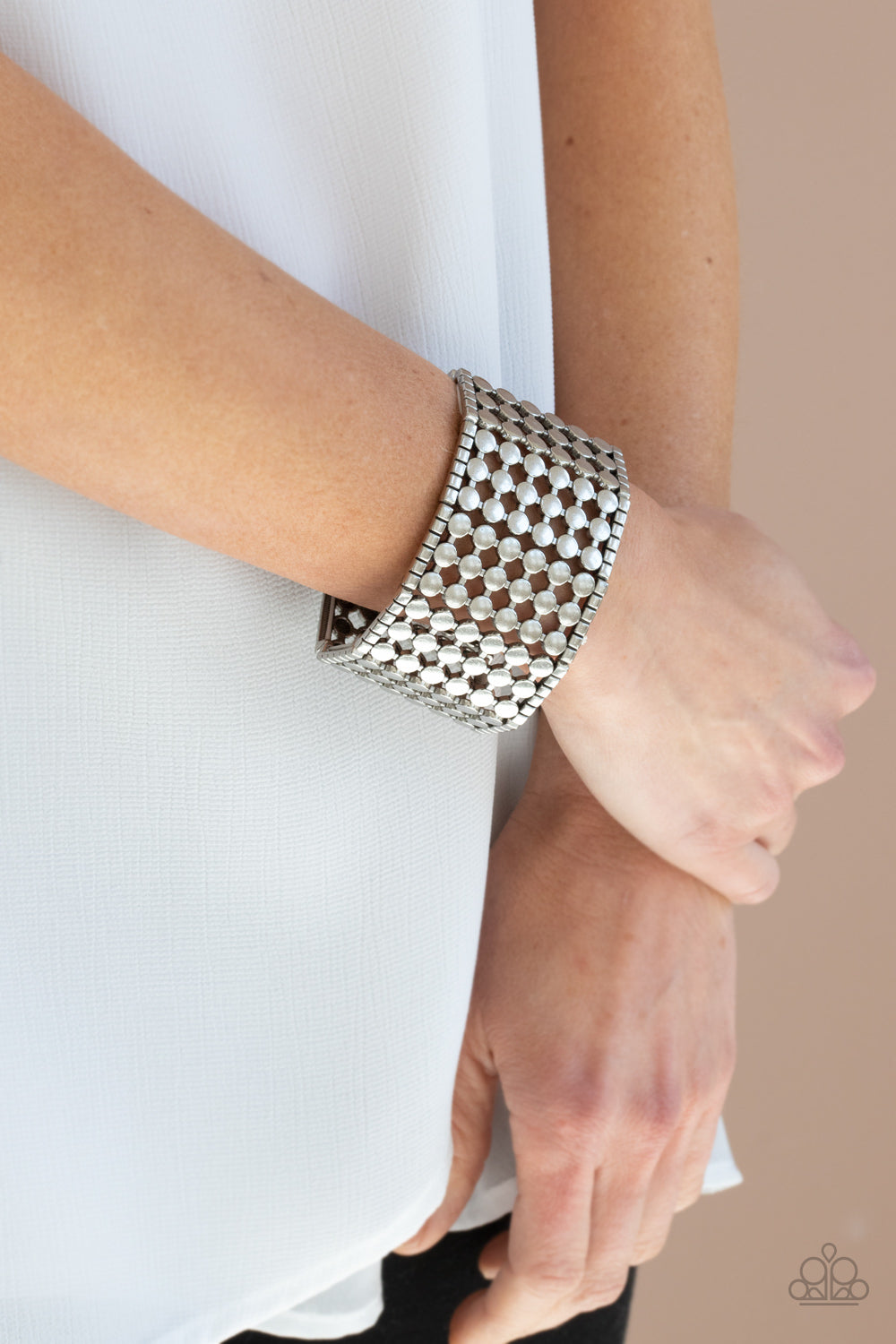 Cool and CONNECTED - Silver Bracelet Paparazzi Accessories at AainaasTreasureBox #P9ST-SVXX-019XX