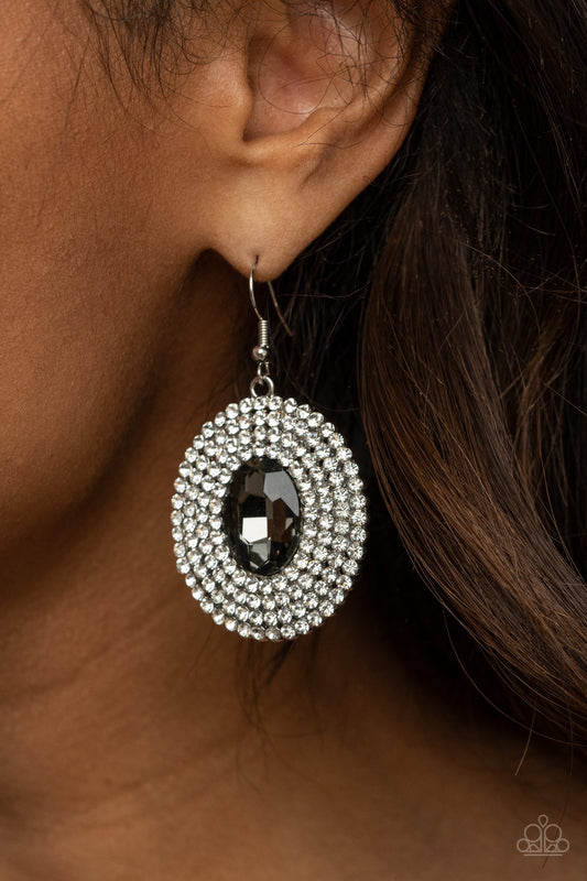 Paparazzi FIERCE Field Silver Earrings