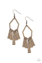 Load image into Gallery viewer, Paparazzi Museum Find - Brass Earrings $5 Accessories. Subscribe &amp; Save! #P5BA-BRXX-035XX 
