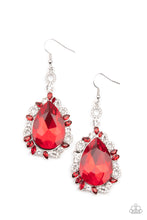 Load image into Gallery viewer, Paparazzi Earring ~ Royal Recognition - Red
