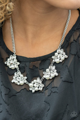 Paparazzi HEIRESS of Them All White Necklace $5 Jewelry. #P2RE-WTXX-533XX. Get Free Shipping!