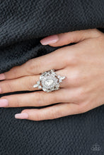 Load image into Gallery viewer, Mega Stardom White Ring Paparazzi Accessories Empower Me Pink. P4RE-WTXX-405XX
