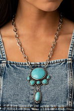 Load image into Gallery viewer, Paparazzi Geographically Gorgeous Blue Necklace Fashion Fix. Subscribe &amp; Save. #P2SE-BLXX-463ZO
