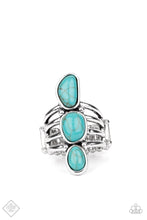 Load image into Gallery viewer, Paparazzi Extra Eco Blue Ring. #P4SE-BLXX-229ZO. Subscribe &amp; Save. Dainty Blue Stone Ring
