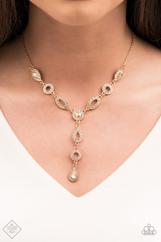 Paparazzi Royal Redux - Gold Necklace - April 2021 Fashion Fix