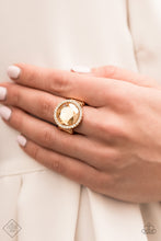 Load image into Gallery viewer, Paparazzi Crown Culture - Gold Ring - April 2021 Fashion Fix Ring
