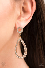 Load image into Gallery viewer, Paparazzi Fashion Fix Earring ~ Regal Revival - Gold - April 2021 Fashion Fix Earring
