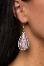 Load image into Gallery viewer, Paparazzi Crawling With Couture - Pink Cat&#39;s Eye Stone Earring
