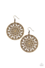 Load image into Gallery viewer, Paparazzi Earring ~ Make A MANDALA Out Of You - Brass
