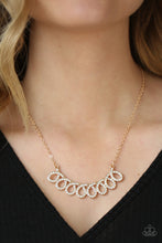 Load image into Gallery viewer, Paparazzi Timeless Trimmings Gold necklace for women. Get Free Shipping. P2RE-GDXX-372XX
