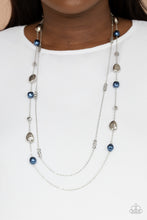 Load image into Gallery viewer, Gala Goals Blue Pearl Necklace Paparazzi Accessories. Subscribe &amp; Save.  #P2RE-BLXX-316XX

