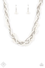 Load image into Gallery viewer, Paparazzi Necklaces ~ Royal Reminiscence - White - March 2021 Fashion Fix Necklace
