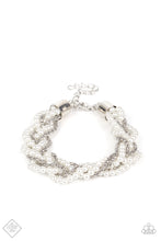 Load image into Gallery viewer, Paparazzi Bracelet ~ Vintage Variation - White  - March 2021 Fashion Fix Bracelet
