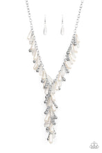Load image into Gallery viewer, Dripping With DIVA-ttitude - White Necklace Paparazzi Accessories $5 Jewellery #P2ST-WTXX-089XX
