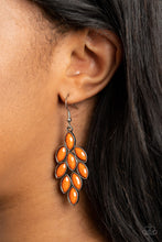 Load image into Gallery viewer, Paparazzi Earring ~ Flamboyant Foliage - Orange
