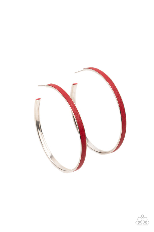 Fearless Flavor - Red Earring Paparazzi Accessories