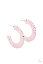 Load image into Gallery viewer, Paparazzi Earring ~ A Chance of RAINBOWS - Pink Hoops
