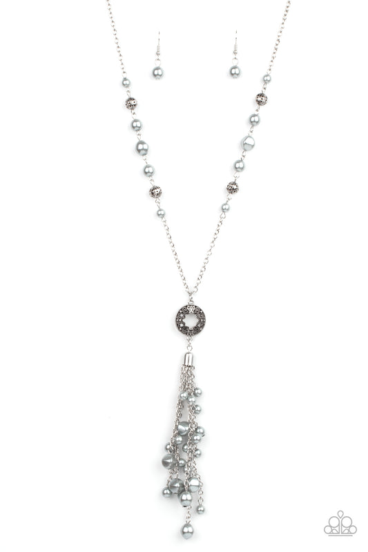 Tasseled Treasure - Silver Necklace Paparazzi