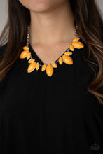 Load image into Gallery viewer, Viva La Vacation Orange Leafy Necklace Paparazzi Accessories. #P2ST-OGXX-079XX
