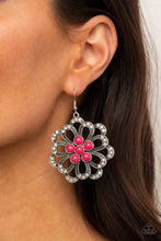 Load image into Gallery viewer, Paparazzi Earring ~ Dazzling Dewdrops - Pink Floral Earring
